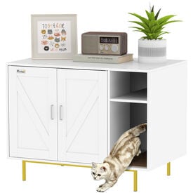 PawHut Mueble Arenero Blanco