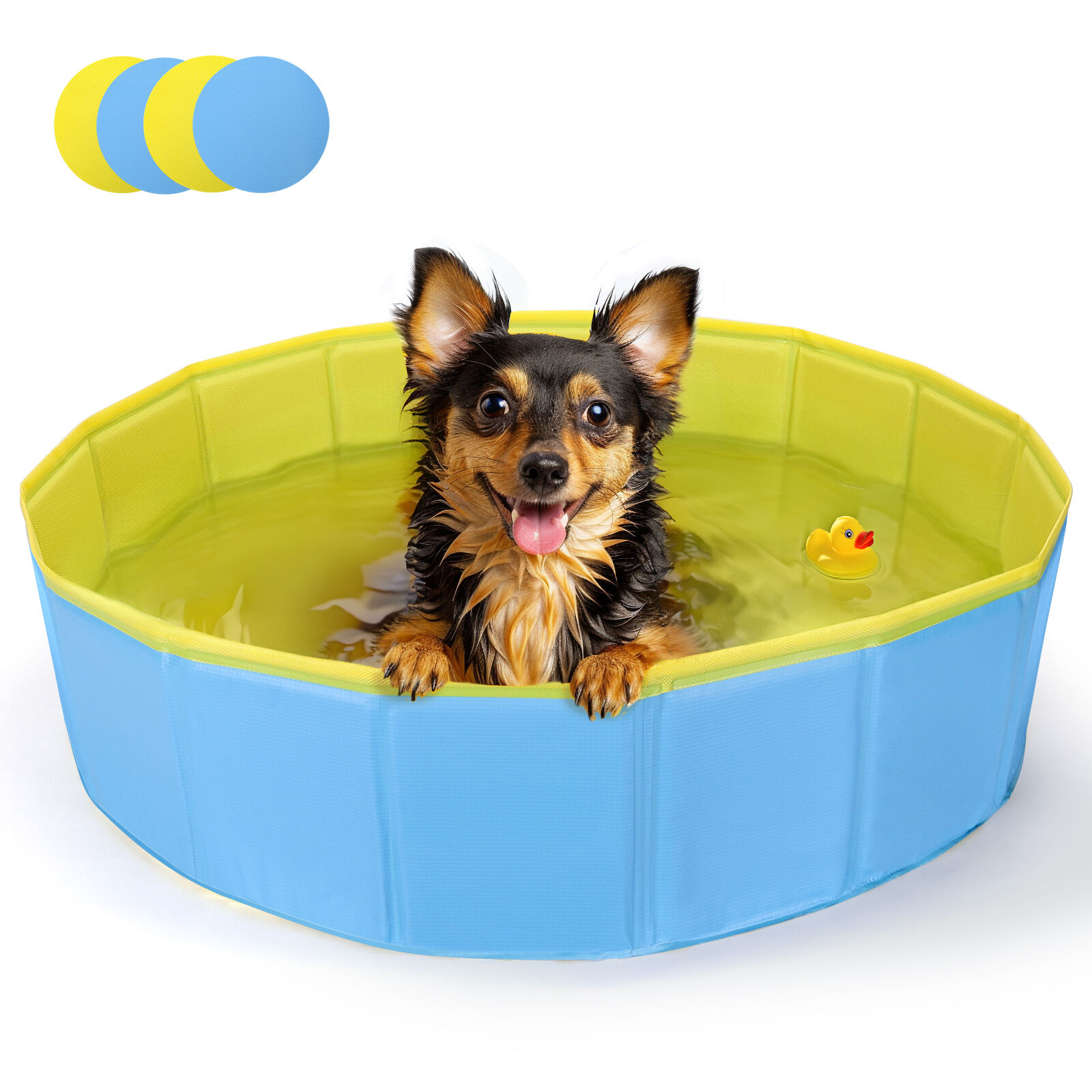 Nobleza Piscina para Perros Grandes y Peque&ntilde;os, Ba&ntilde;era Plegable Rigida Antideslizante para Mascotas,, , large Imagen numero 1