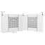 Outsunny Paredes para Carpa Blanco, , large indicador imagen numero 3