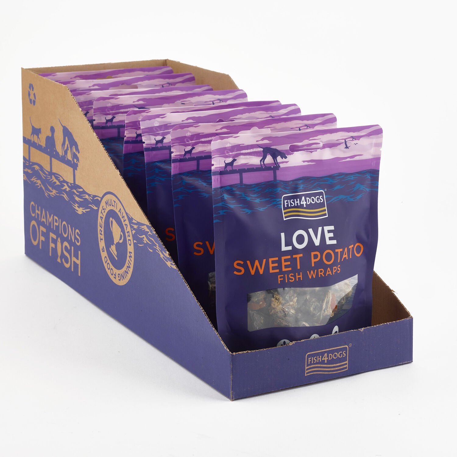 Fish4Dogs Snack natural Love Boniato con Pescado para perros thumbnail