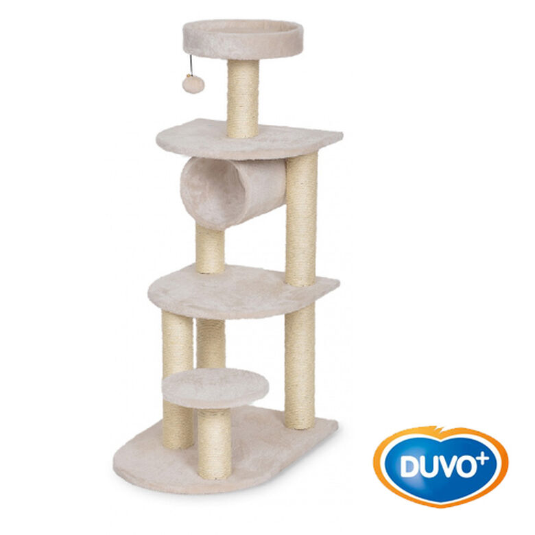 Duvo Adrien árbol rascador 4 plataformas beige para gatos