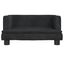 vidaXL Cama para perros de terciopelo negro 60x40x30 cm, , large indicador imagen numero 3