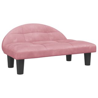 Vida XL Cama de color Rosa en forma de sofá para perros