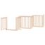 vidaXL Puerta para perros plegable 6 paneles madera de álamo 300 cm, , large indicador imagen numero 9