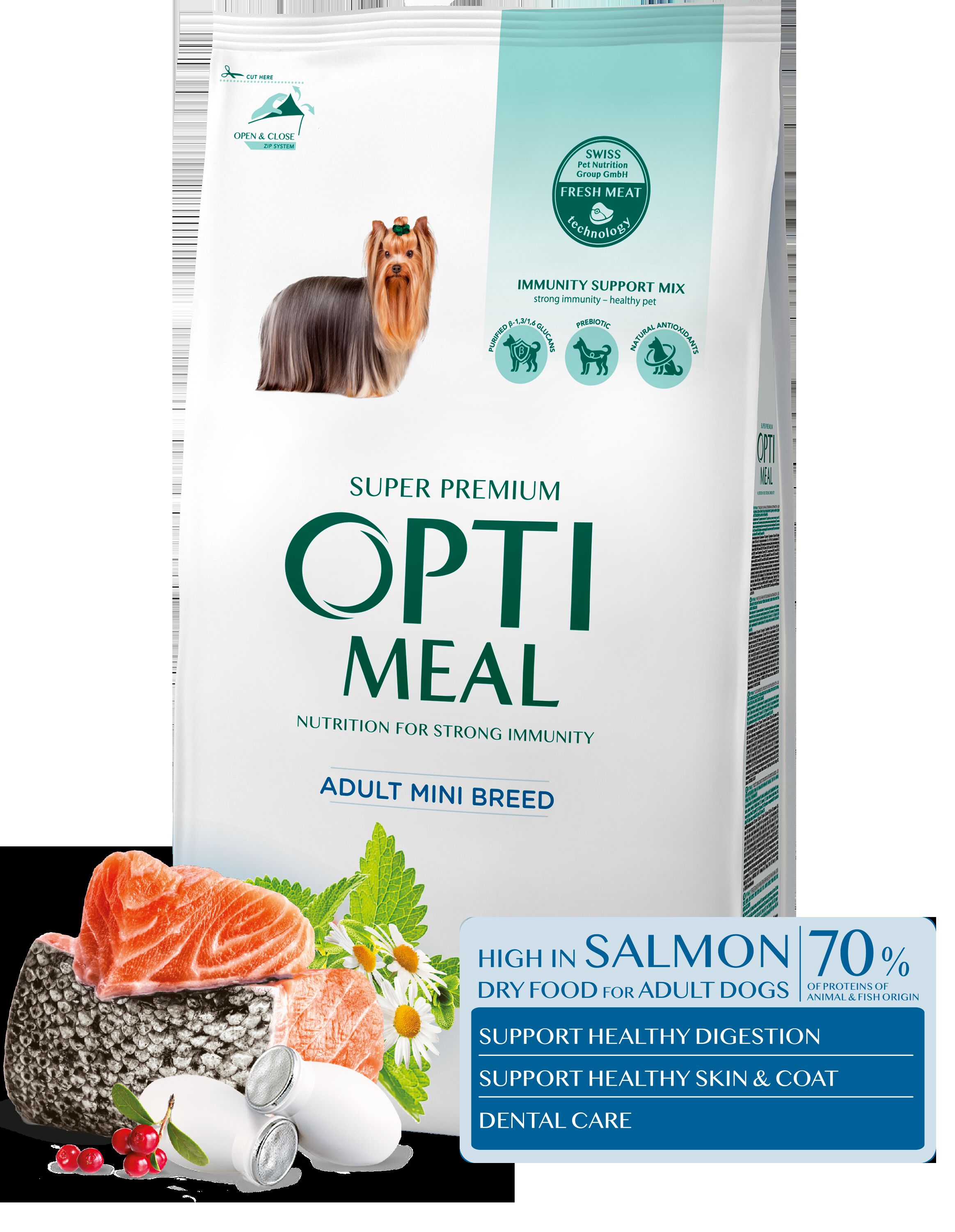 OPTIMEAL&trade;. Pienso seco para perros adultos de razas peque&ntilde;as y mini con salmon 1,5kg, , large Imagen numero 3