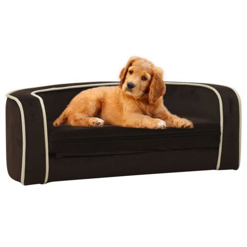Vidaxl sof&aacute; plagable marr&oacute;n para perros, , large Imagen numero 4