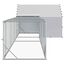 vidaXL Gallinero con techo y patio 2 uds. Plateado Acero Galvanizado de Patio, , large indicador imagen numero 5