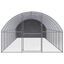 VidaXL Gallinero Exterior plateado, , large indicador imagen numero 7