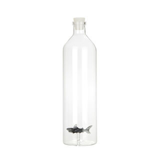 Balvi Botella Atlantis Shark con figura interior en forma de tiburón