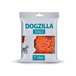 Dogzilla bocaditos de salmón con pescado para perros