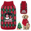 Nobleza - Jerseys de Navidad para Perros y Gatitos, Navidad Mascotas Suéter, Jersey para Perros y Gatitos, Ropa de Invierno cálida Ropa de Invierno Adecuado para Perros Pequeños y Medianos, (Rojo, XL), , large indicador imagen numero 1