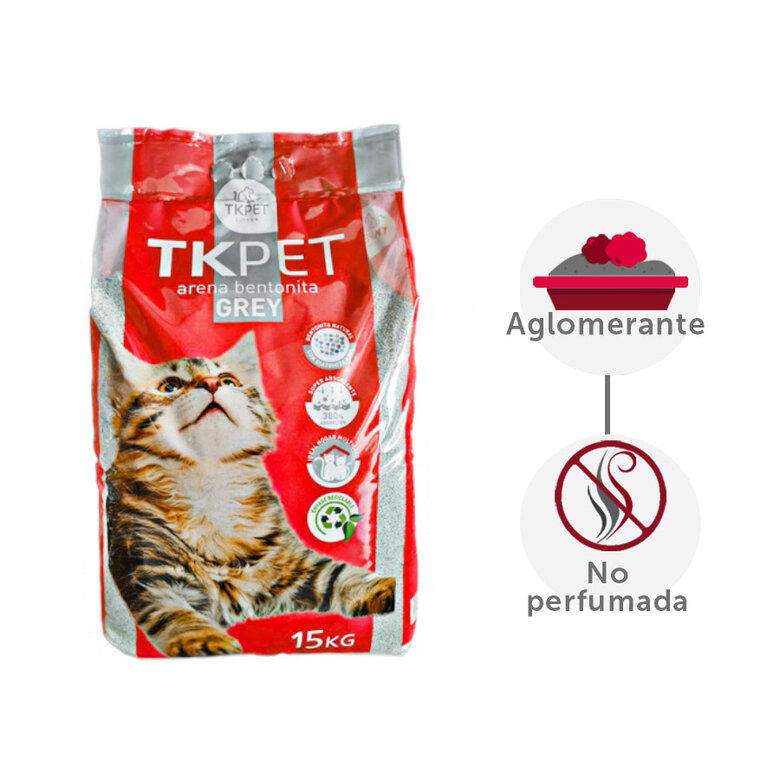 TK-Pet arena aglomerante Grey de bentonita. image number null