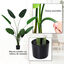 Outsunny Planta de Decoración Artificial de Palma Árbol Realista con Maceta 10 Hojas Ф18x180cm para Exterior e Interior No Requiere Instalación, , large indicador imagen numero 4