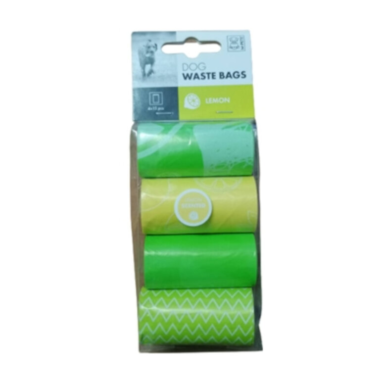 M-Pets Lemon Bolsas Perfumadas para cacas de perros, , large image number null