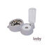 Leeby Comedero y Dispensador de Agua 2 en 1 Acero Inoxidable Gris para gatos, , large indicador imagen numero 2