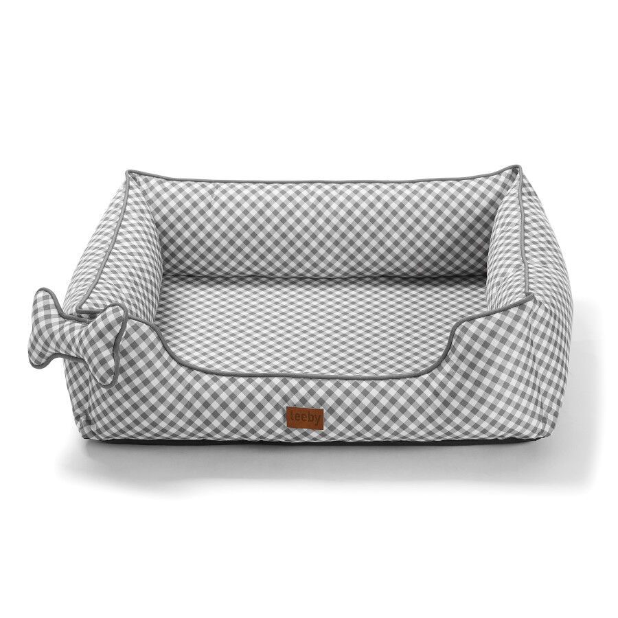 Leeby cama viscoelástica vichy para perros thumbnail