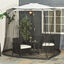 Outsunny Mosquitera para Sombrilla Negro, , large indicador imagen numero 2