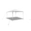 vidaXL Carpa cenador de jardín techo de pirámide 3x3 m, , large indicador imagen numero 1