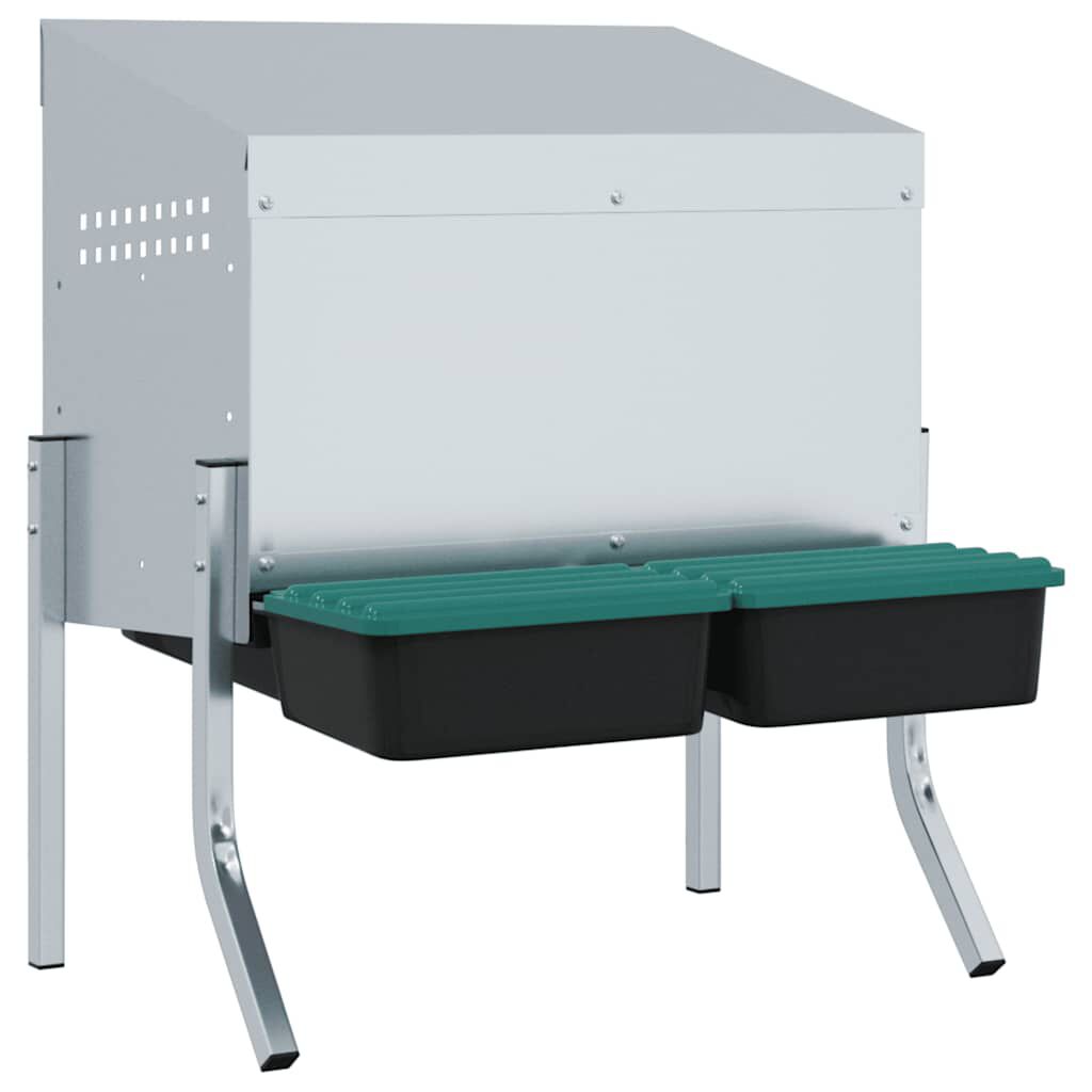 vidaXL Nido para gallinas de acero galvanizado thumbnail