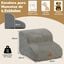 COSTWAY Escalera para Perros, Escalera para Mascotas de 2 Niveles (Gris), con Funda Lavable, Base Antideslizante, Pasos para Perros en Pendiente para Sof&aacute;, Cama o Sof&aacute;, Escalera Suave para Mascotas, , large indicador imagen numero 3