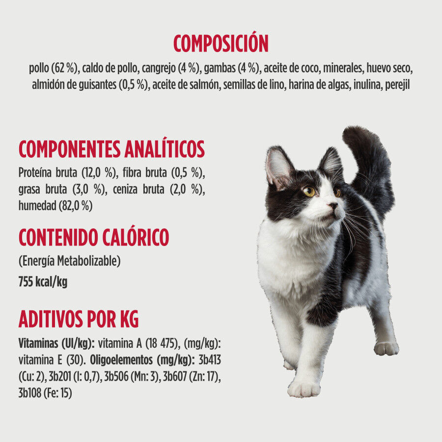 170 g Nulo Minced Pollo con Cangrejo y Gamba Lata para gatos, , large Imagen numero 3