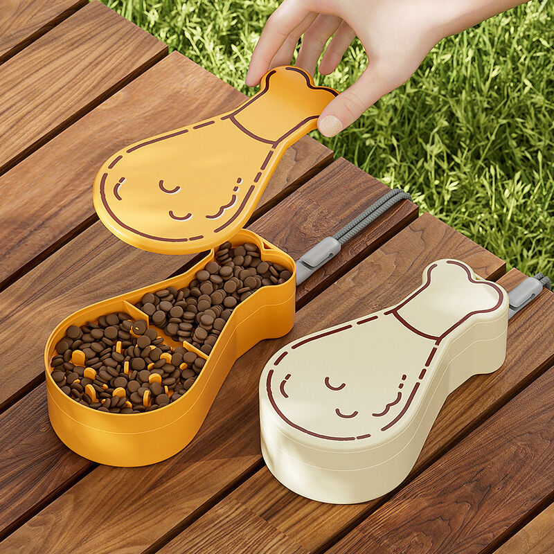 Botella Port&aacute;til 2 en 1 para Perros con Bebedero y Comedero de Alimentaci&oacute;n Lenta, Compartimentos para Agua y Comida, Ideal para Paseos y Viajes, , large Imagen numero 2