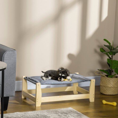 PawHut cama elevada gris para perros, , large Imagen numero 2