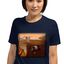 Mascochula camiseta mujer mola dalí personalizada con tu mascota azul marino, , large indicador imagen numero 1