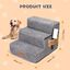 Nobleza Escalera para Perros, Rampa para Perros, Escalera para Cama de Perros Pequeños para Perros y Gatos, Escaleras para Perros Mascotas de 5 Escalones con Rodillo Quitapelusas, , large indicador imagen numero 2