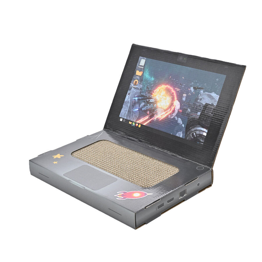 Leeby Lily rascador de cartón en forma de ordenador para gatos thumbnail