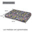 HOME MERCURY- Cama de Mascota, Colchón para Perro, Colchoneta Reversible Estampada Relleno de Espuma para Interior y Exterior. (Medium, Huesos), , large indicador imagen numero 4