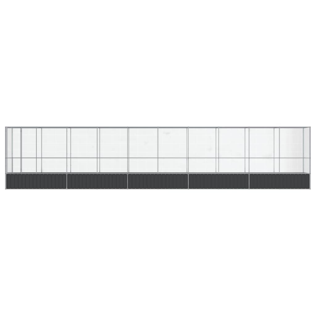 vidaXL Pajarera acero plateado para pájaros thumbnail