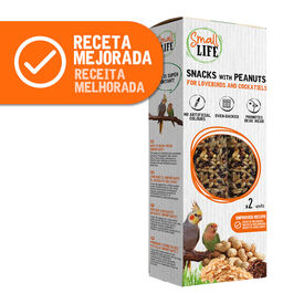 Small Life Barritas Snack con cacahuetes para agapornis y ninfas