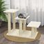 Vidaxl rascador en forma de escalera crema para gatos, , large indicador imagen numero 2