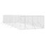 vidaXL Perrera de exterior acero galvanizado plateado 4x4x2 m, , large indicador imagen numero 30