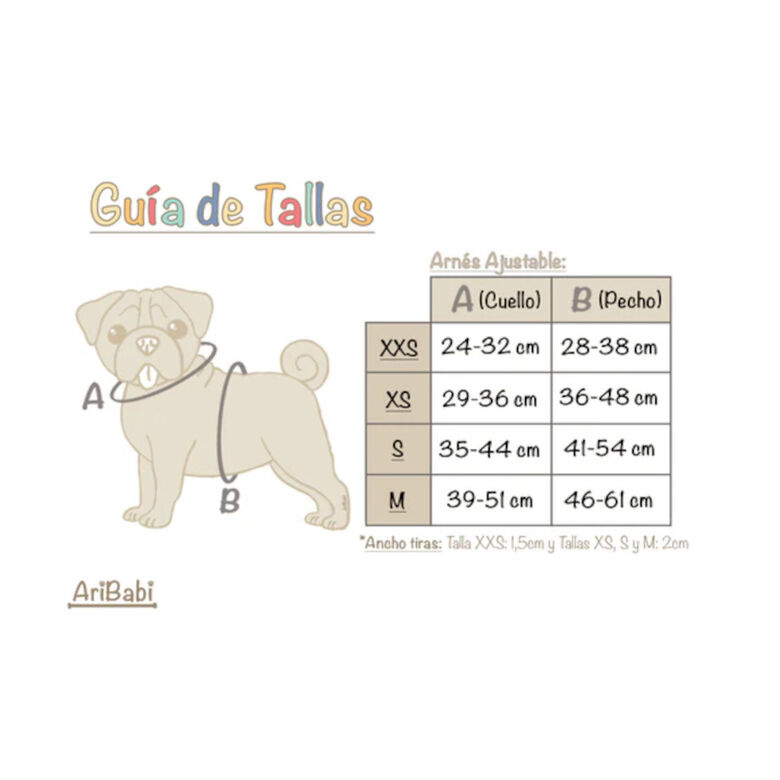 Aribabi ARNÉS AJUSTABLE LAIKA PARA MASCOTA thumbnail