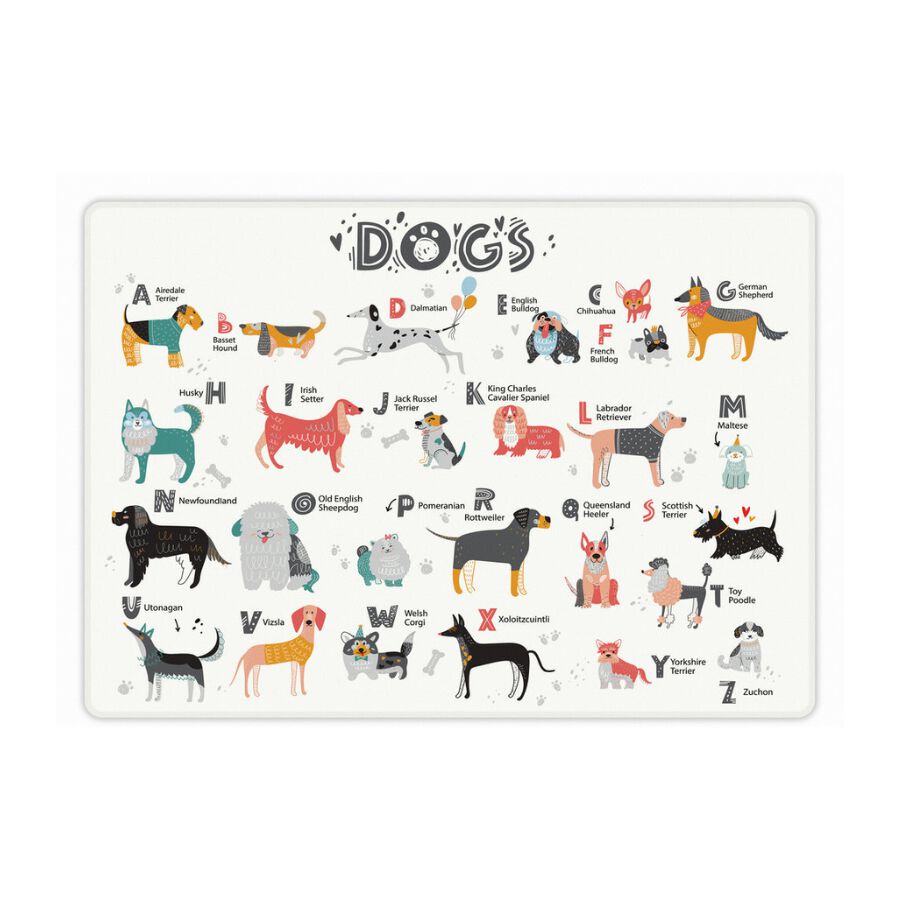 VINILIKO, alfombra para comederos ABC Dogs 53x75cm, , large Imagen numero 1