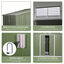 Outsunny Caseta de Jardín Metálica para Almacenamiento de Herramientas con Base Incluida, , large indicador imagen numero 5