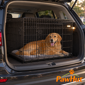 PawHut Jaula De Acero Con Bandeja para perros grandes