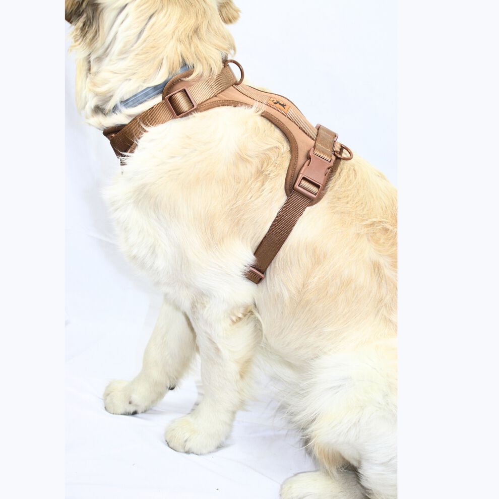 La Casa de Turrón Arnés Adventure Desert marrón con 3 puntos de enganche para perro thumbnail