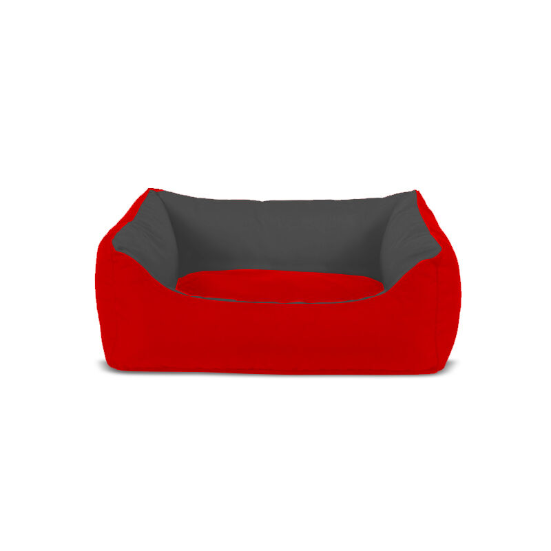 Gauty Cama para Perros y Gatos  Tela Impermeable - Rojo y gris, , large Imagen numero 1