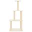 vidaXL Rascador para gatos con postes de sisal color crema 111 cm, , large indicador imagen numero 2