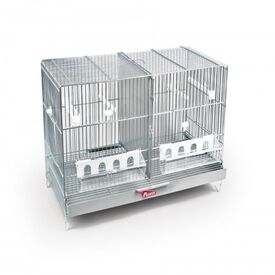Pedr&oacute;s nova zincado jaula de cr&iacute;a desmontado plateada para p&aacute;jaros
