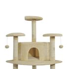 Rascador con nidos y plataformas PawHut color Beige, , large image number null