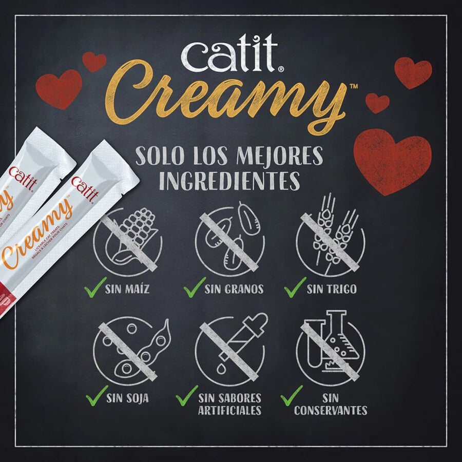 Snacks cremosos para gatos Catit Creamy &ndash; 4 Tubos At&uacute;n y Cangrejo, 4x10g, , large Imagen numero 4