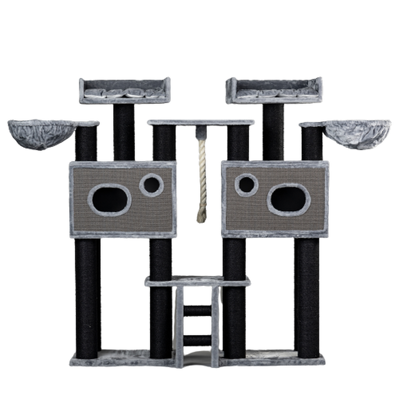 Rascador Royal Cat Palace color Gris y Negro thumbnail