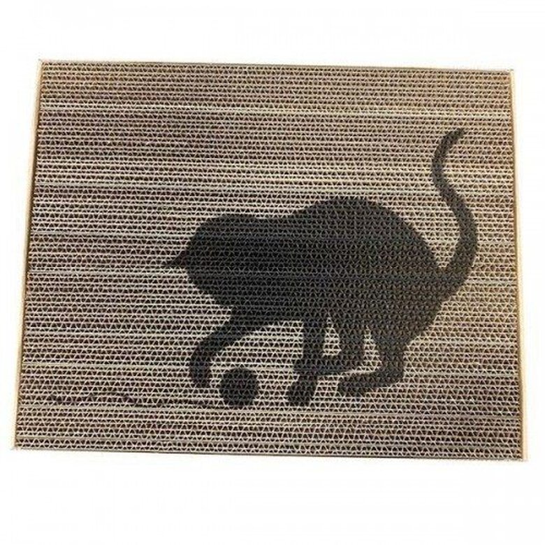 Pet design alfombra rascador con gato jugando a la pelota crema para gatos, , large image number null