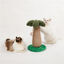 Rascador para Gatos en Forma de Palmera con Base y Juguete Colgante, , large indicador imagen numero 4