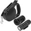 Correa extensible para mascotas color negro con dispensador de bolsas, , large indicador imagen numero 2