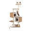 COSTWAY Árbol para Gatos de Madera Moderno para Interiores, Torre de Gatos de 163 cm de Altura con Postes para rascar de sisal, Cojines Lavables, Plataforma, 3 Pelotas, Mueble Grande para Gatos, , large indicador imagen numero 1